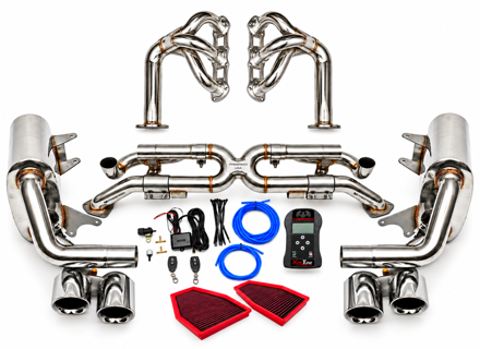 Fabspeed RACE Sportuitlaat Performance Package PSE, inclusief performance software. Porsche 991 Carrera 3.4L / 3.8L (2012-2016) - 99111143103, 99111143502, 99111142101, 99111142102, 99111142103, 99111142201, 99111142202, 99111142203, 99111341102, 99111341104, 99111341202, 99111341204 - FS.POR.991.RVPKGPSEPE